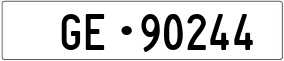 Truck License Plate